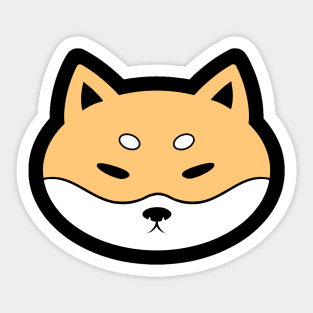 Grumpy Shiba Sticker